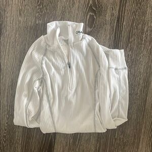 Craft White Quarter-Zip Pullover